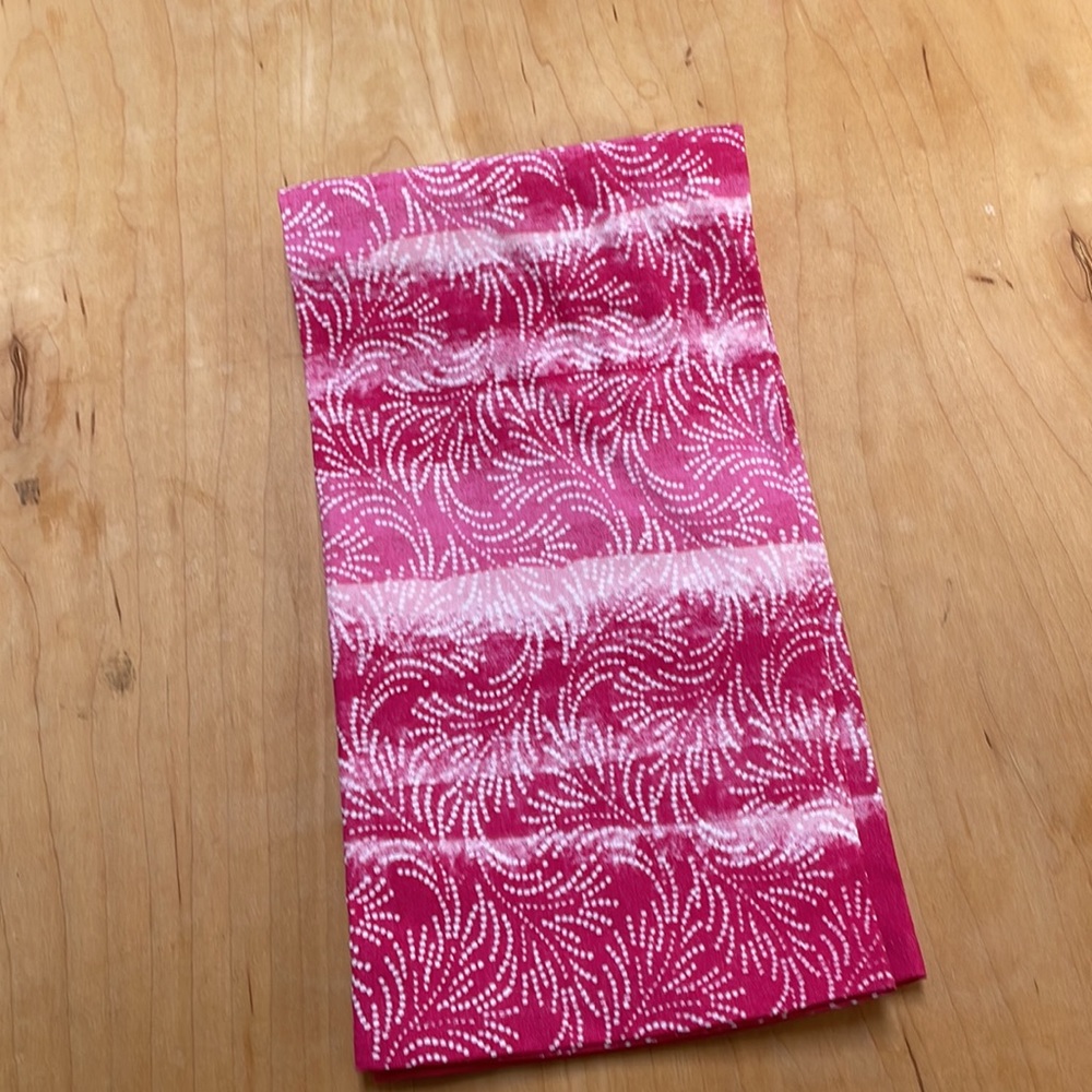 Anthropologie Pink Dotted Dish Towel 2013